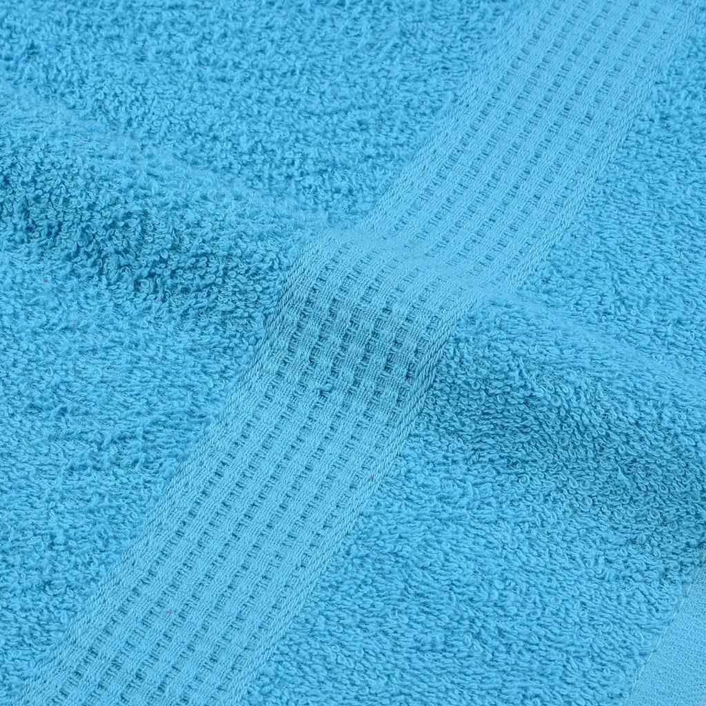 vidaXL Asciugamani da doccia FROGN 10 pz Turchese 70x140 cm 360 g/m² - Image 5 of 5