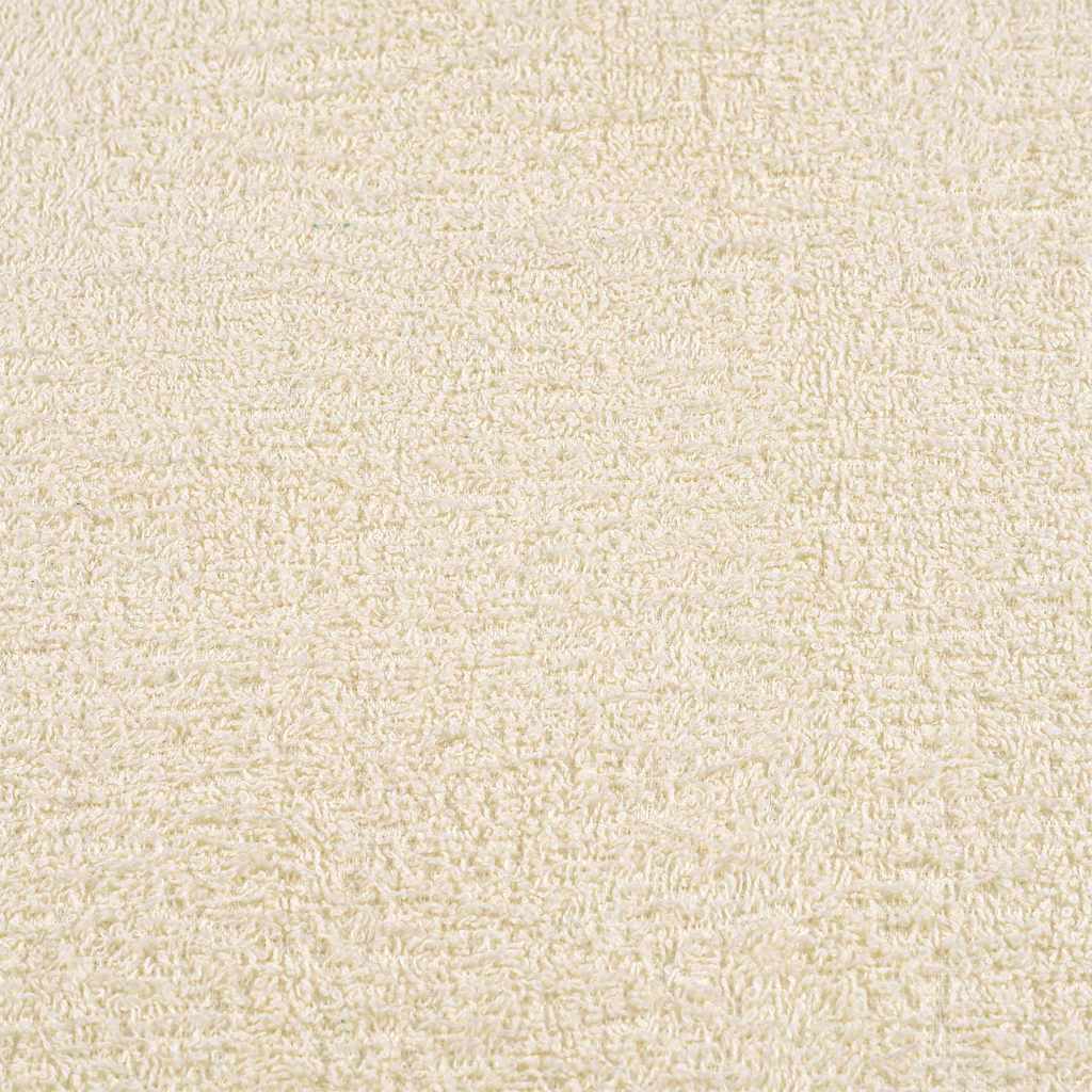 vidaXL Asciugamani da bagno FROGN 2 pz Crema 100x150 cm 360 g/m² - Image 3 of 5