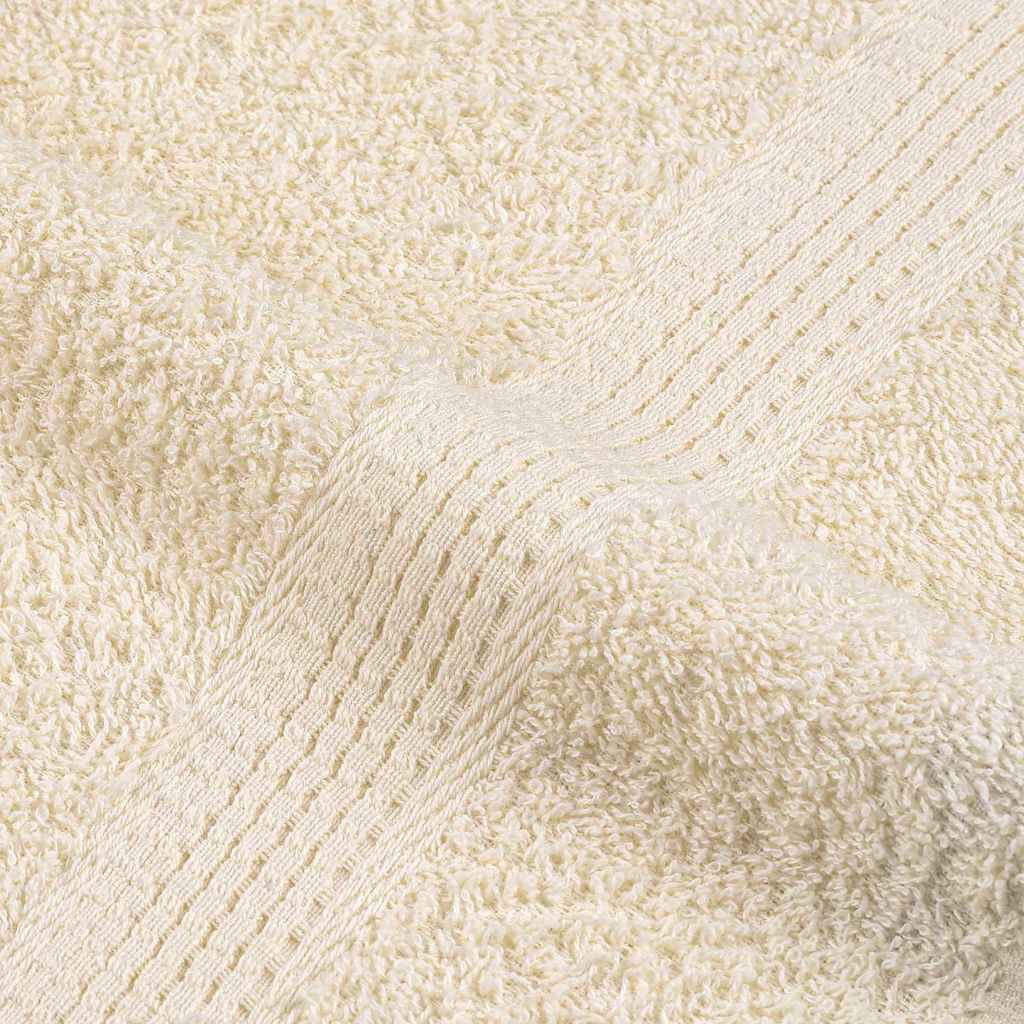 vidaXL Asciugamani da bagno FROGN 2 pz Crema 100x150 cm 360 g/m² - Image 5 of 5