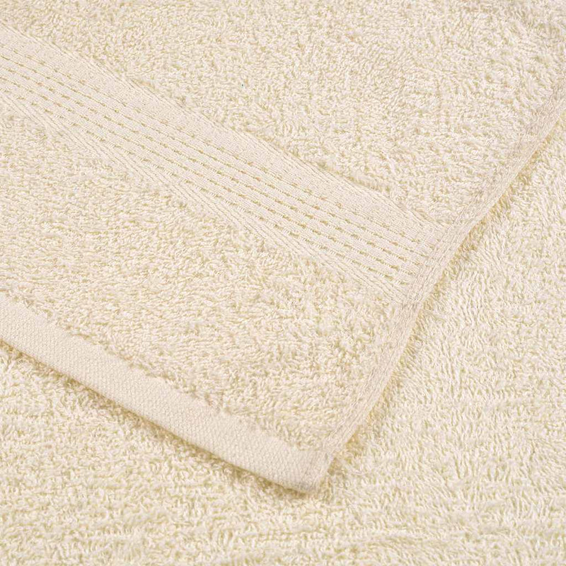 vidaXL Asciugamani da bagno FROGN 10 pz Crema 100x150 cm 360 g/m² - Image 4 of 5