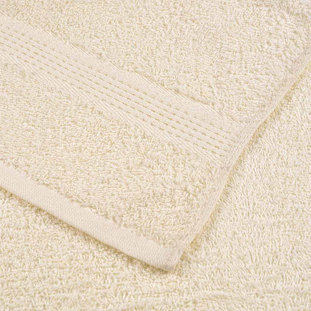 Asciugamani per sauna FROGN 10 pezzi Crema 80×200 cm 360 g/m² - Image 4 of 5