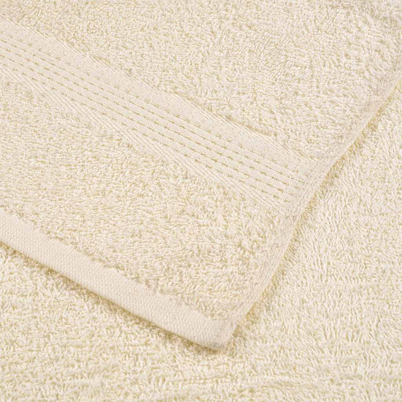 vidaXL Asciugamani FROGN 10 pz Crema 100x200 cm 360 g/m² - Image 4 of 5