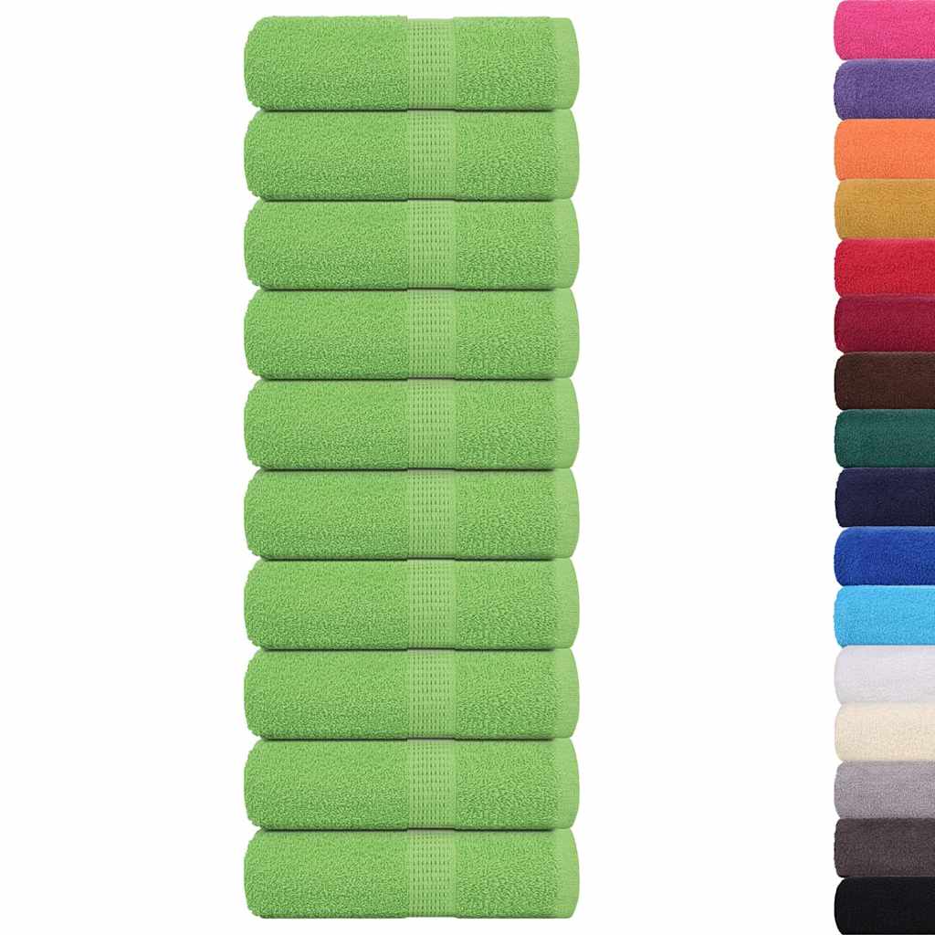 vidaXL Asciugamani FROGN 10 pz Verde Mela 30x30 cm 360 g/m² - Image 1 of 5