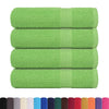 vidaXL FROGN Bath Towels 4 pcs Apple Green 100x150 cm 360 g/m² - Image 1 of 10