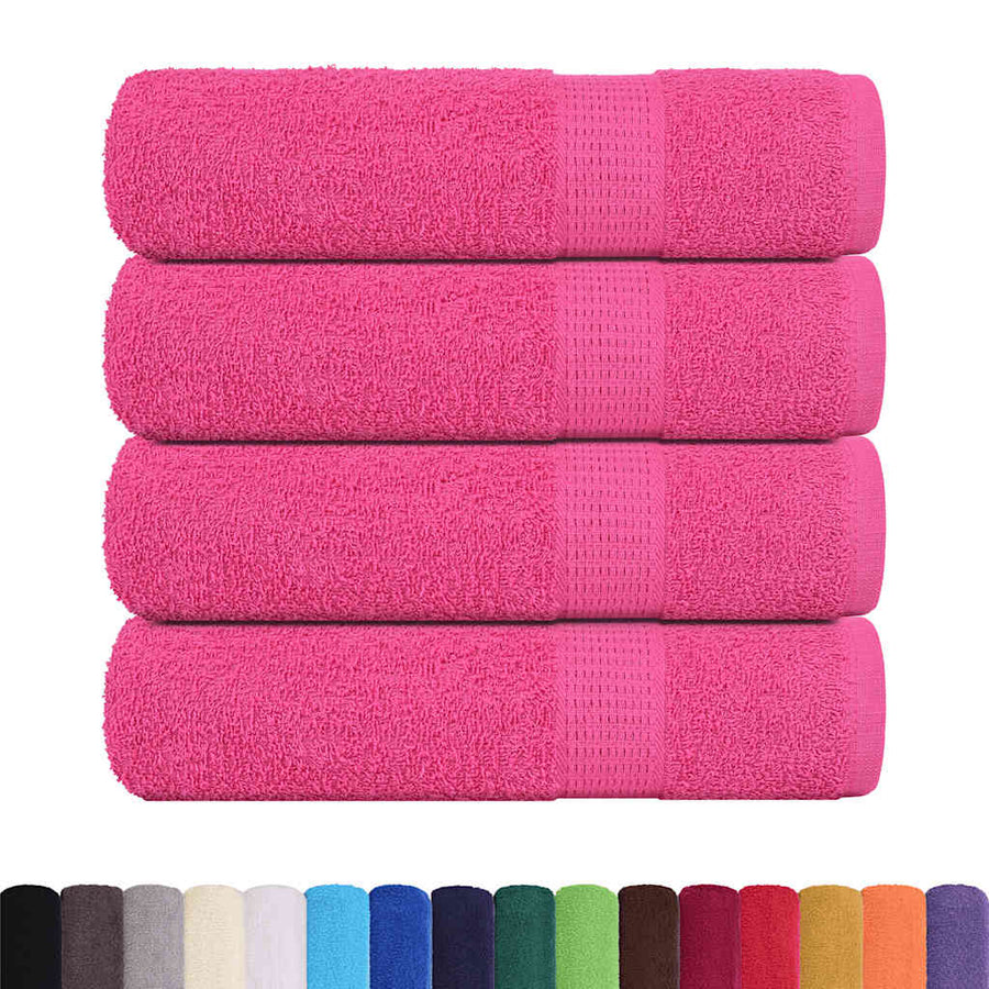 Asciugamani FROGN 4 pz Rosa 50x100 cm 360 g/m² - immagine 1 | SolPatio