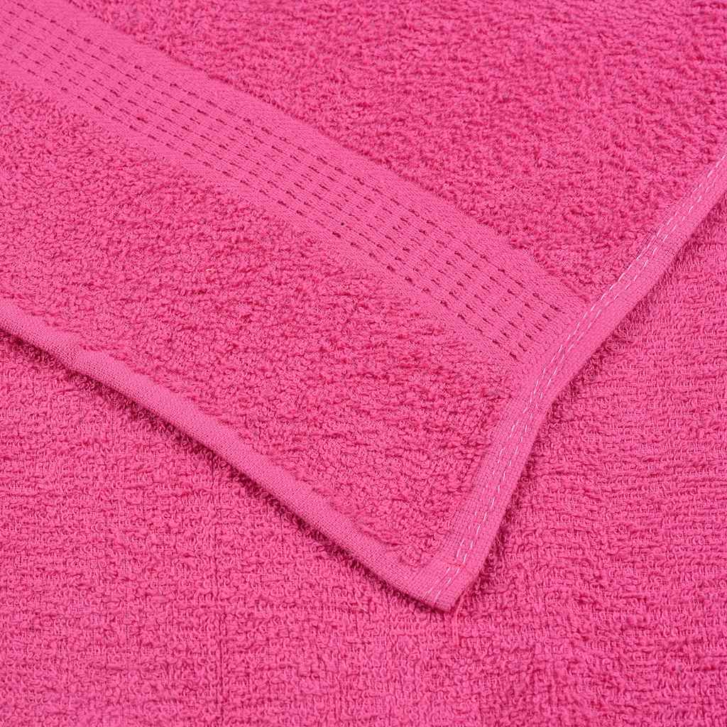 vidaXL Asciugamani da bagno FROGN 2 pz Rosa 100x150 cm 360 g/m² - Image 4 of 5