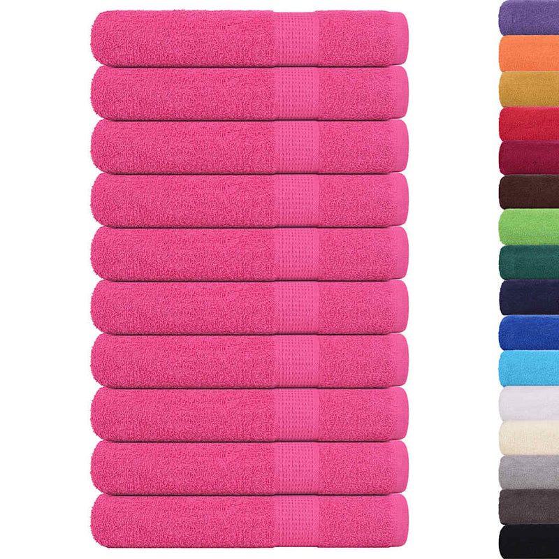 vidaXL Asciugamani per sauna FROGN 10 pezzi Rosa 80x200 cm 360 g/m² - Image 1 of 5