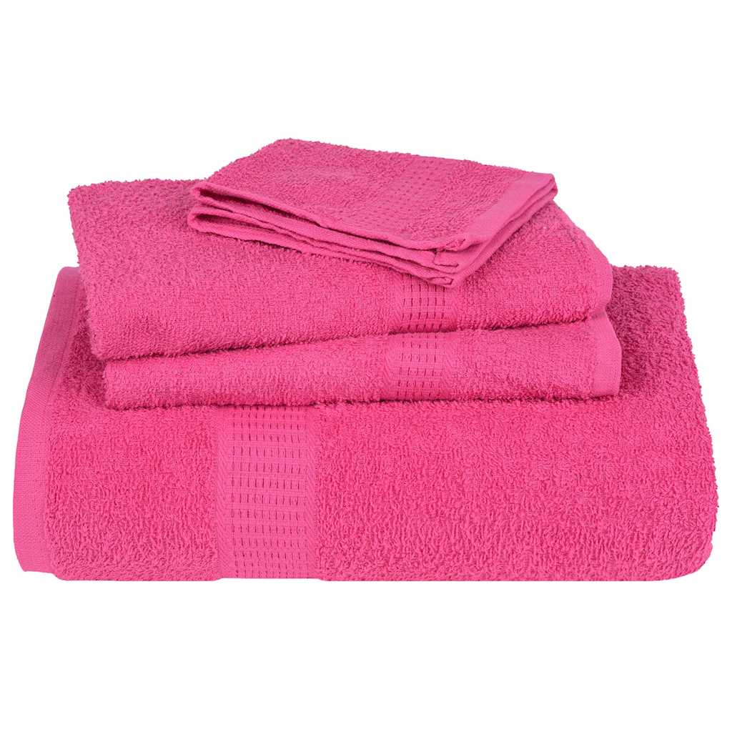 vidaXL Asciugamani FROGN 10 pz Rosa 100x200 cm 360 g/m² - Image 6 of 9