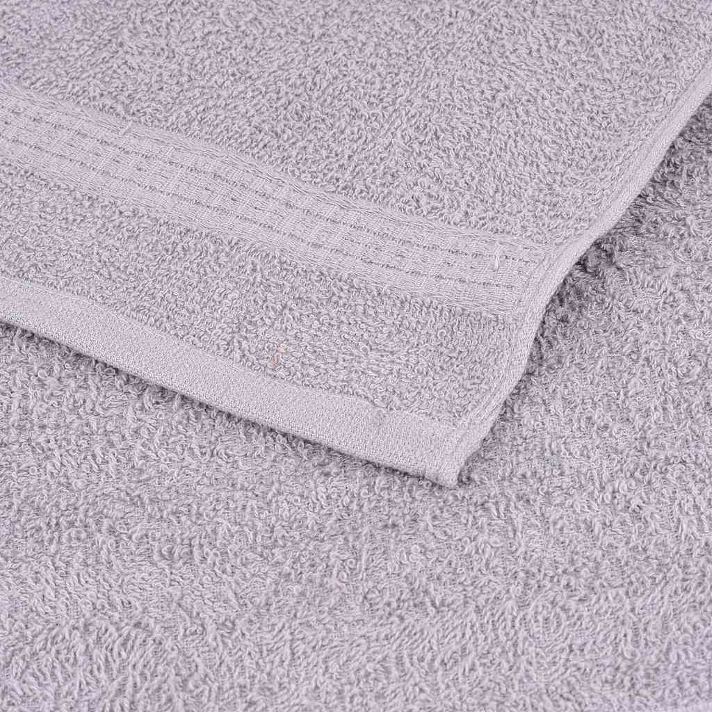 vidaXL Set di asciugamani 6 pezzi FROGN Grigio 360 g/m² - Image 5 of 7