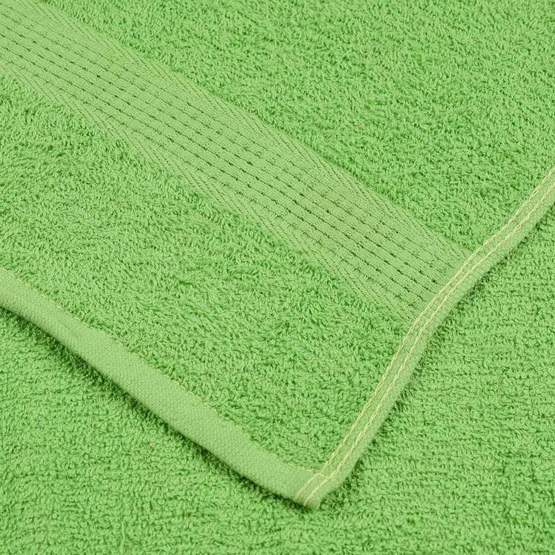 vidaXL Set di asciugamani 6 pezzi FROGN Verde mela 360 g/m² - Image 4 of 5