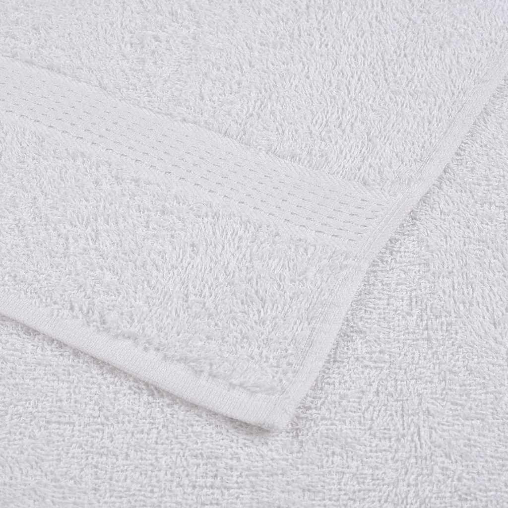 vidaXL Set di asciugamani 12 pezzi FROGN Bianco 360 g/m² - Image 4 of 5