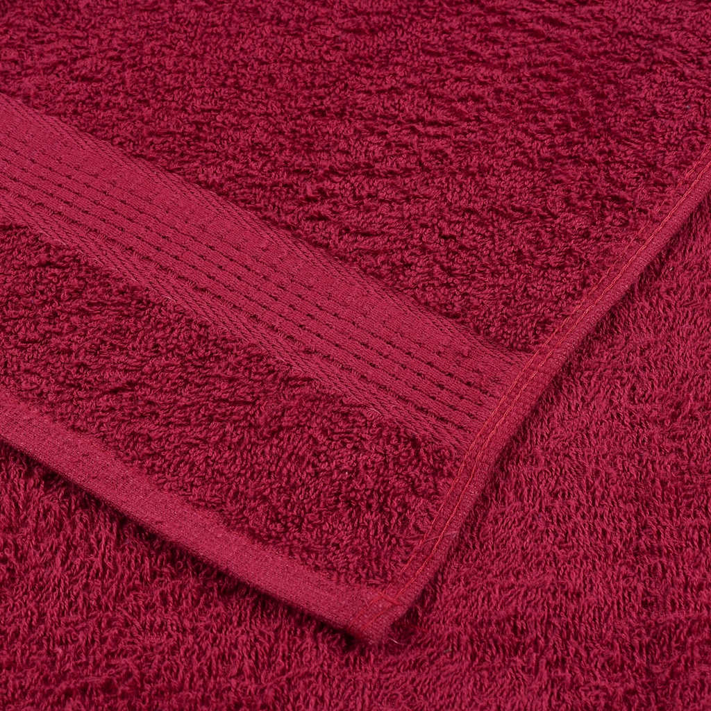 vidaXL Set di asciugamani 12 pezzi FROGN Bordeaux 360 g/m² - Image 4 of 5
