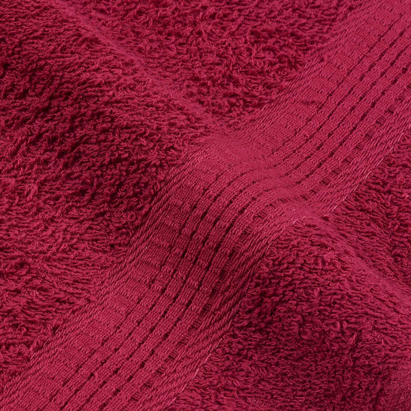 vidaXL Set di asciugamani 12 pezzi FROGN Bordeaux 360 g/m² - Image 5 of 5