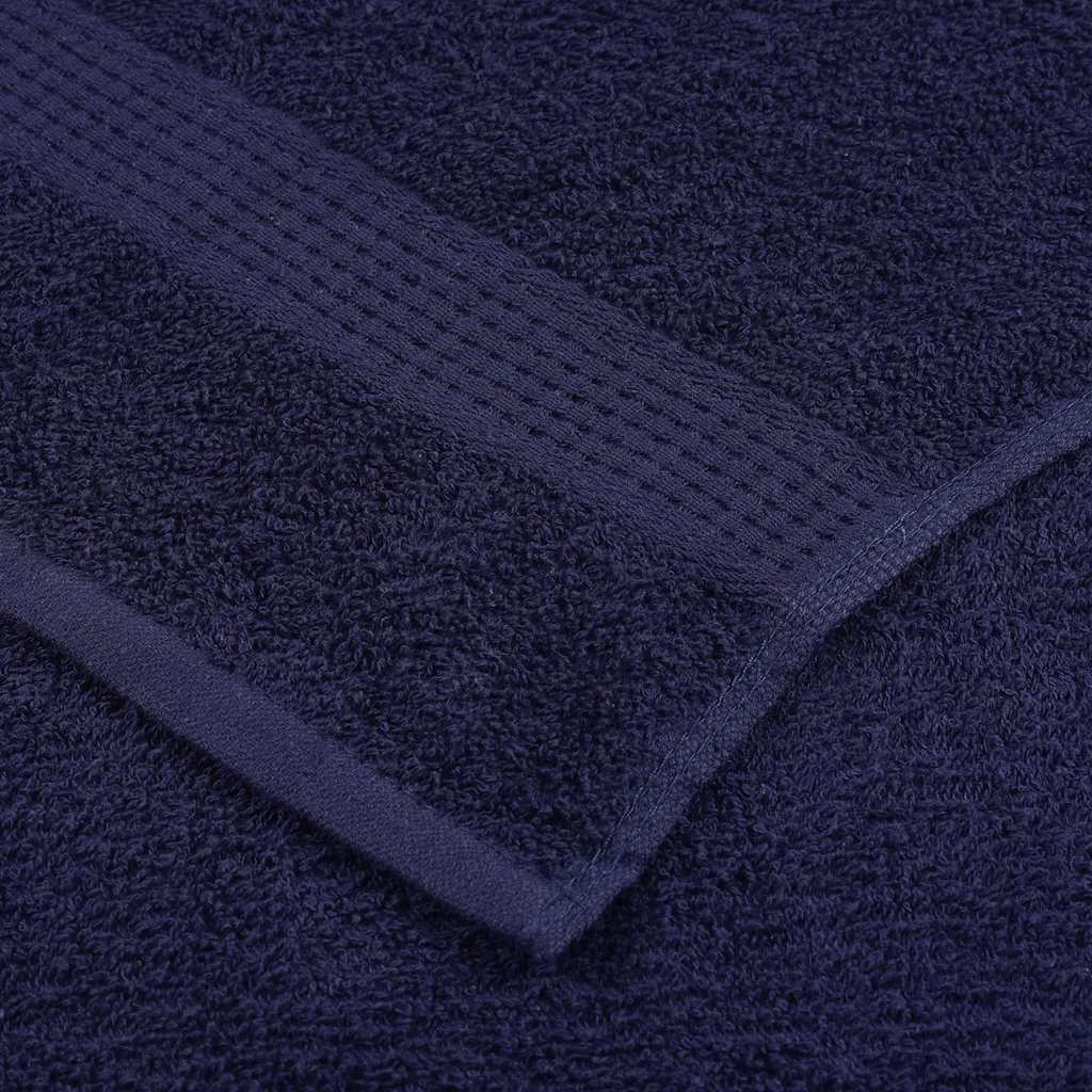 vidaXL Set di asciugamani 12 pezzi FROGN Blu navy 360 g/m² - Image 4 of 5