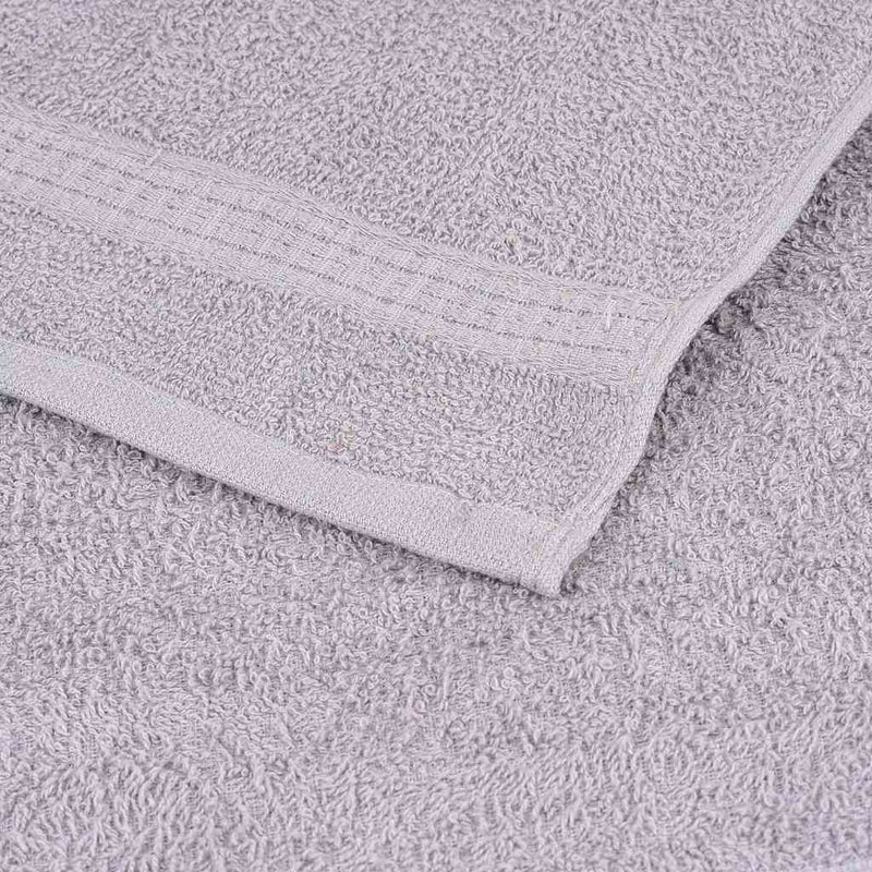 vidaXL Set di asciugamani 12 pezzi FROGN Grigio 360 g/m² - Image 4 of 5