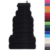 vidaXL Set di asciugamani 12 pezzi FROGN Nero 360 g/m² - Image 1 of 5