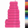 vidaXL Set di asciugamani 12 pezzi FROGN Rosa 360 g/m² - Image 1 of 5