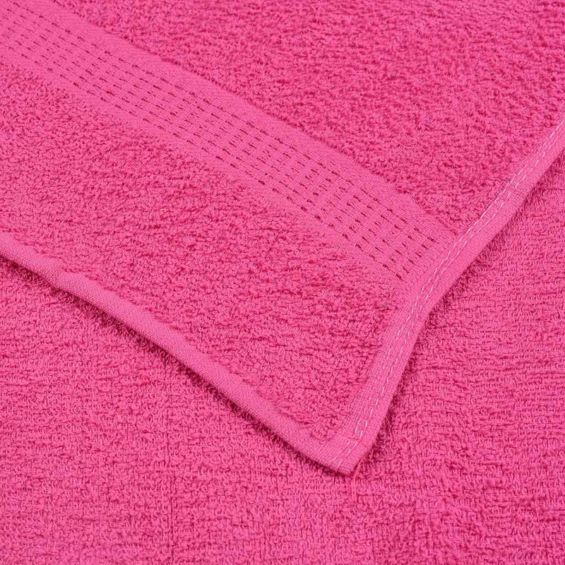vidaXL Set di asciugamani 12 pezzi FROGN Rosa 360 g/m² - Image 4 of 5