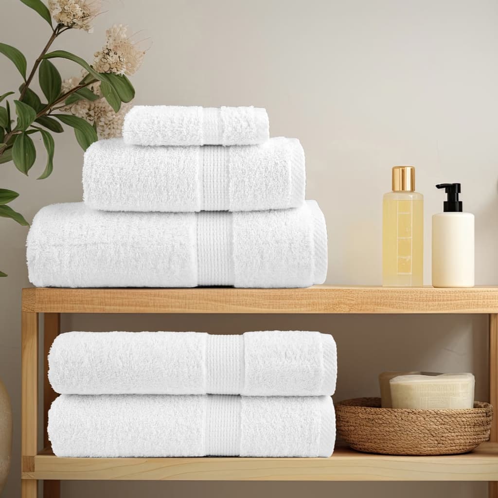 vidaXL Asciugamani Premium SOLUND 10 pz Bianco 50x100 cm 600 g/m² - Image 2 of 5