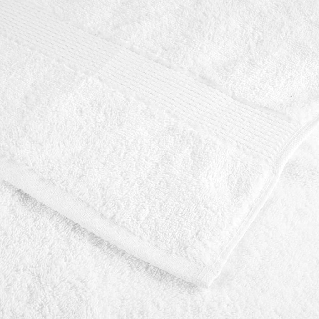 vidaXL Asciugamani Premium SOLUND 10 pz Bianco 50x100 cm 600 g/m² - Image 4 of 5