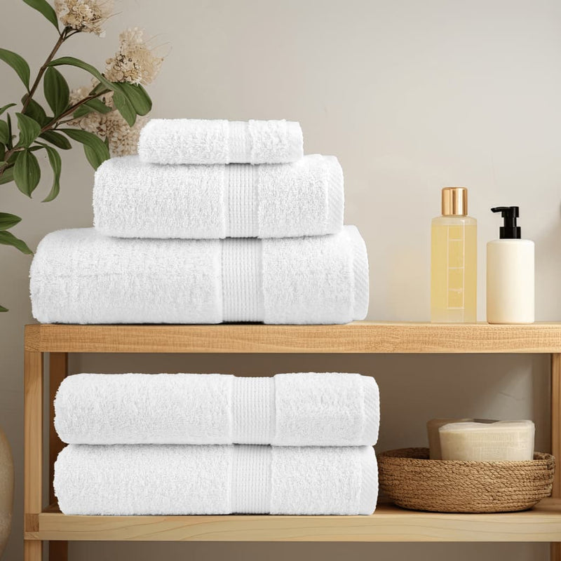 vidaXL Asciugamani da bagno Premium SOLUND 10 pz Bianco 100x150 cm 600 g/m² - Image 2 of 5