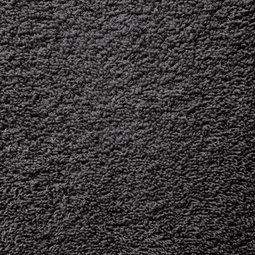 vidaXL Asciugamani Premium SOLUND 10 pz Antracite 30x30 cm 600 g/m² - Image 3 of 5