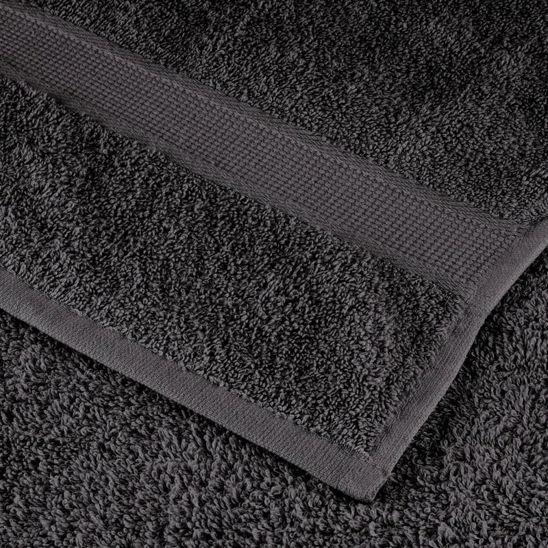 vidaXL Asciugamani Premium SOLUND 10 pz Antracite 30x30 cm 600 g/m² - Image 4 of 5