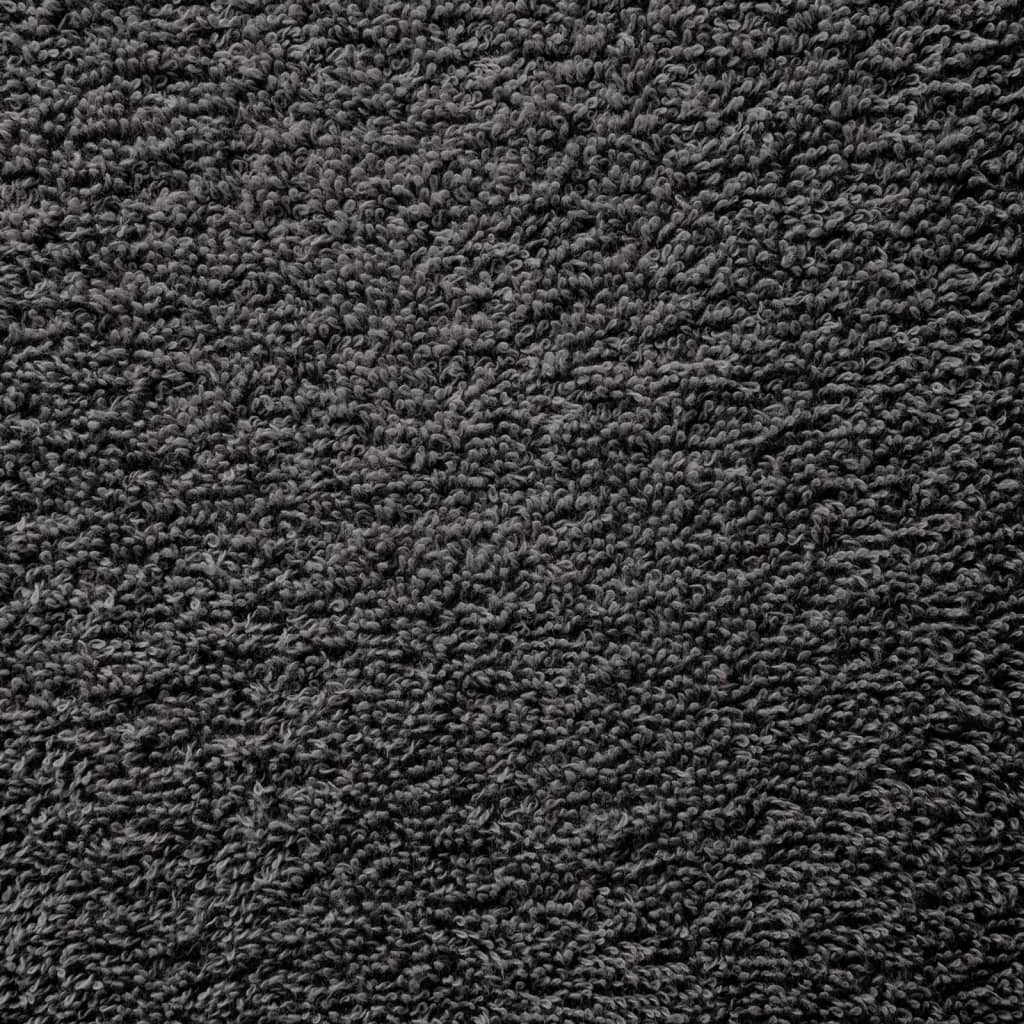 vidaXL Asciugamani Premium SOLUND 10 pz Antracite 50x100 cm 600 g/m² - Image 3 of 5