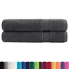 vidaXL Asciugamani Premium SOLUND 2 pz Antracite 100x200 cm 600 g/m² - Image 1 of 5