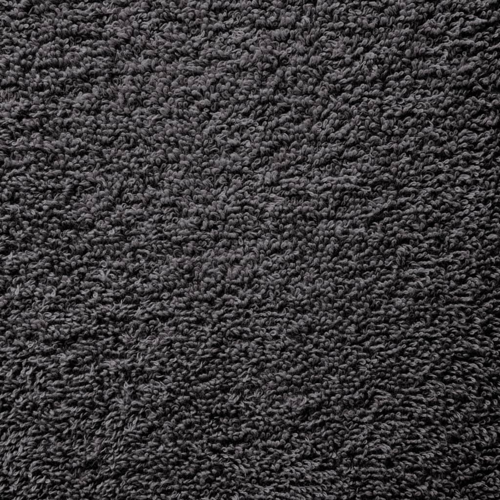 Set 10 Maxi Asciugamani, Antracite 100x200cm in Cotone Premium 600 gsm Certificato OEKO-TEX - Image 5 of 5