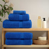 vidaXL Asciugamani Premium SOLUND 2 pz Blu 30x30 cm 600 g/m² - Image 2 of 5
