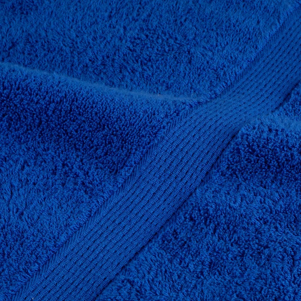 vidaXL Asciugamani Premium SOLUND 2 pz Blu 30x30 cm 600 g/m² - Image 4 of 5