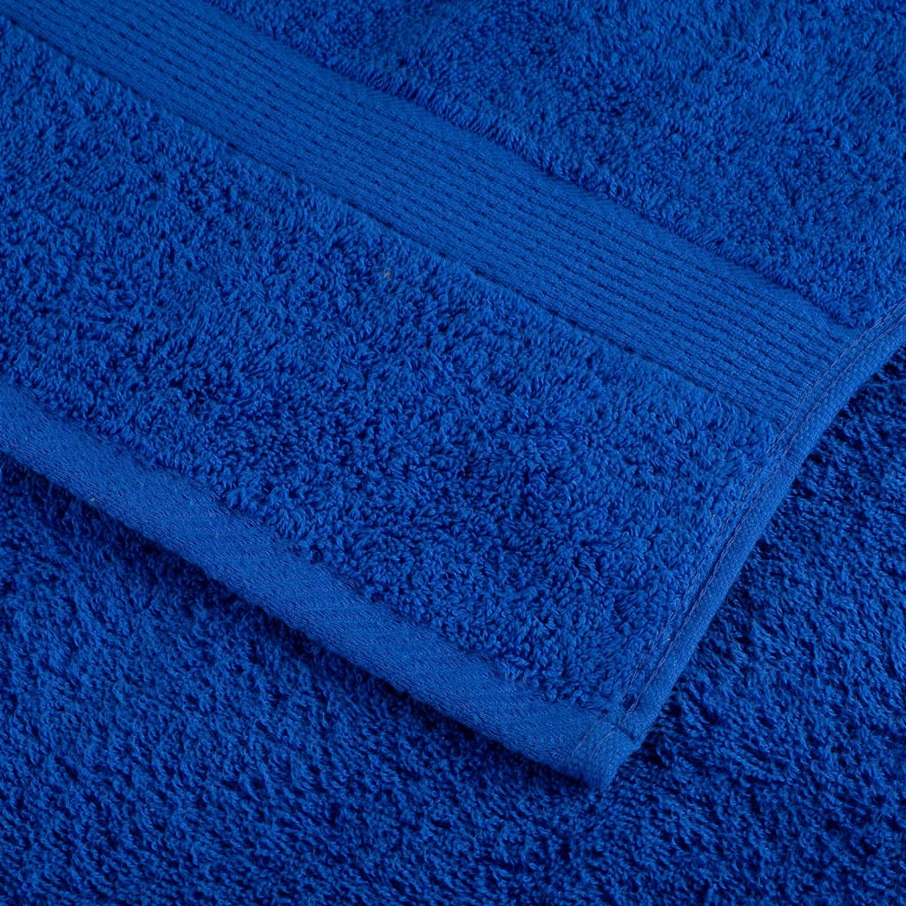 vidaXL Toallas Premium SOLUND 4 unidades Azul 100x200 cm 600 g/m² - Image 11 of 20