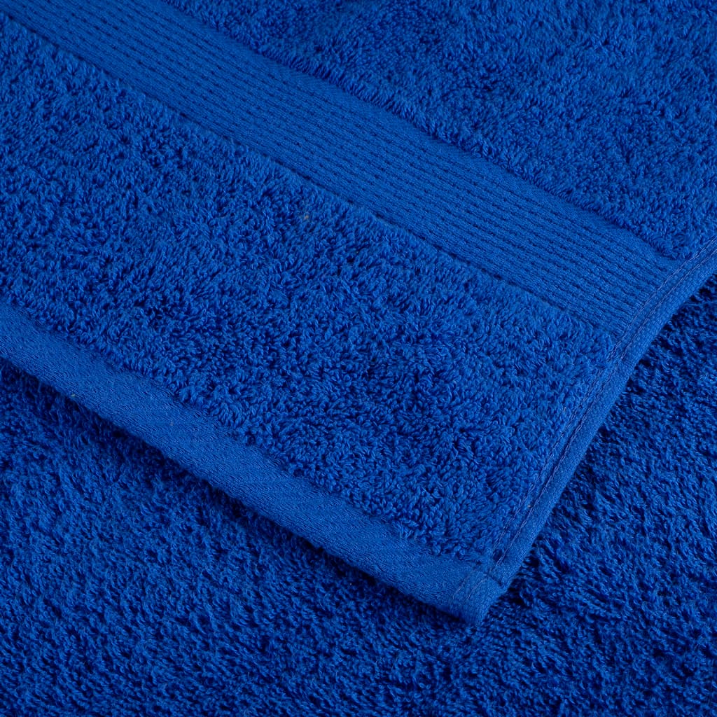 vidaXL Asciugamani Premium SOLUND 10 pz Blu 100x200 cm 600 g/m² - Image 3 of 5