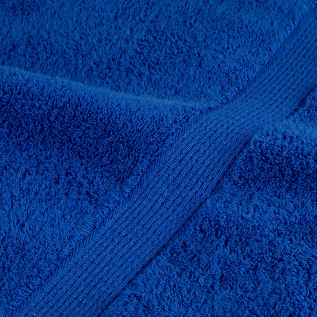 vidaXL Asciugamani Premium SOLUND 10 pz Blu 100x200 cm 600 g/m² - Image 4 of 5