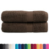 vidaXL Asciugamani da bagno Premium SOLUND 2 pz Marrone 100x150 cm 600 g/m² - Image 1 of 5