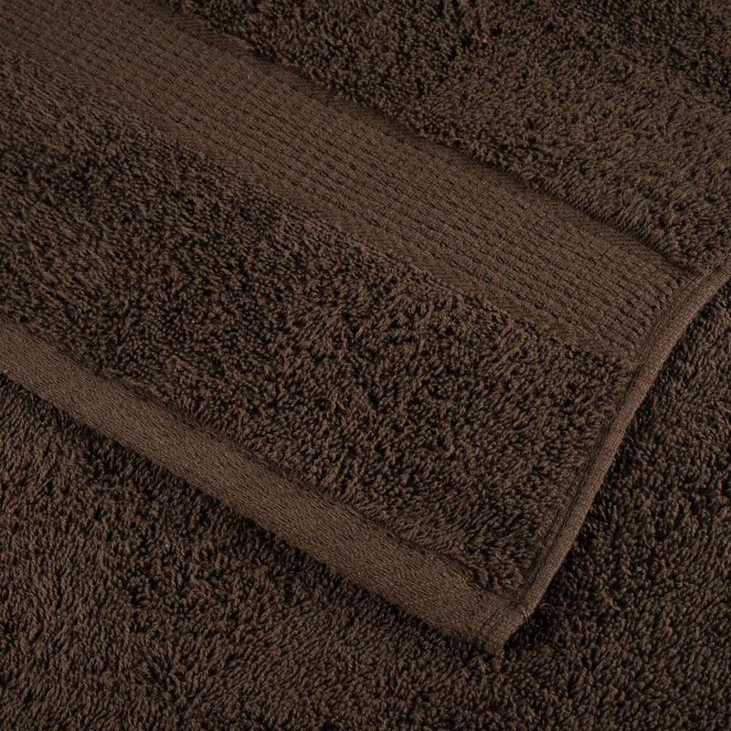 vidaXL Asciugamani da bagno Premium SOLUND 2 pz Marrone 100x150 cm 600 g/m² - Image 4 of 5