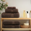 vidaXL Asciugamani da bagno Premium SOLUND 10 pz Marrone 100x150 cm 600 g/m² - Image 2 of 5