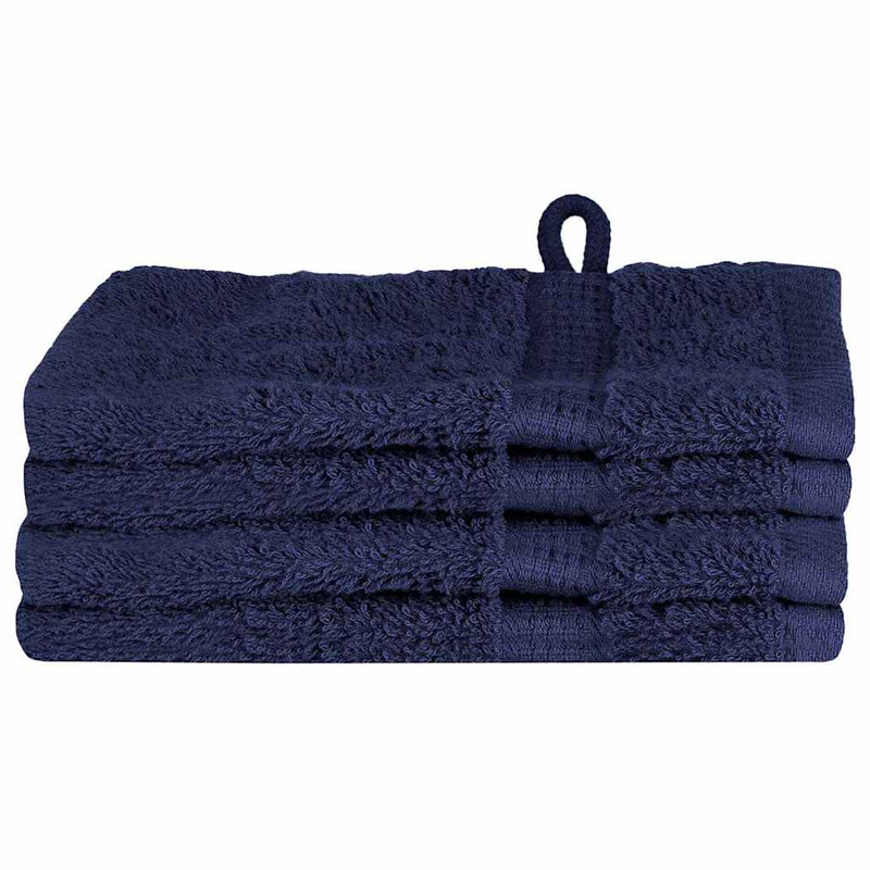 vidaXL Asciugamano per Ospiti SOLUND 4 pcs Blu navy 15 x 21 cm 550 gsm - Image 2 of 6