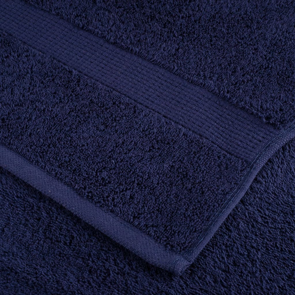 vidaXL Asciugamani Premium SOLUND 2 pz Blu Navy 30x30 cm 600 g/m² - Image 4 of 5