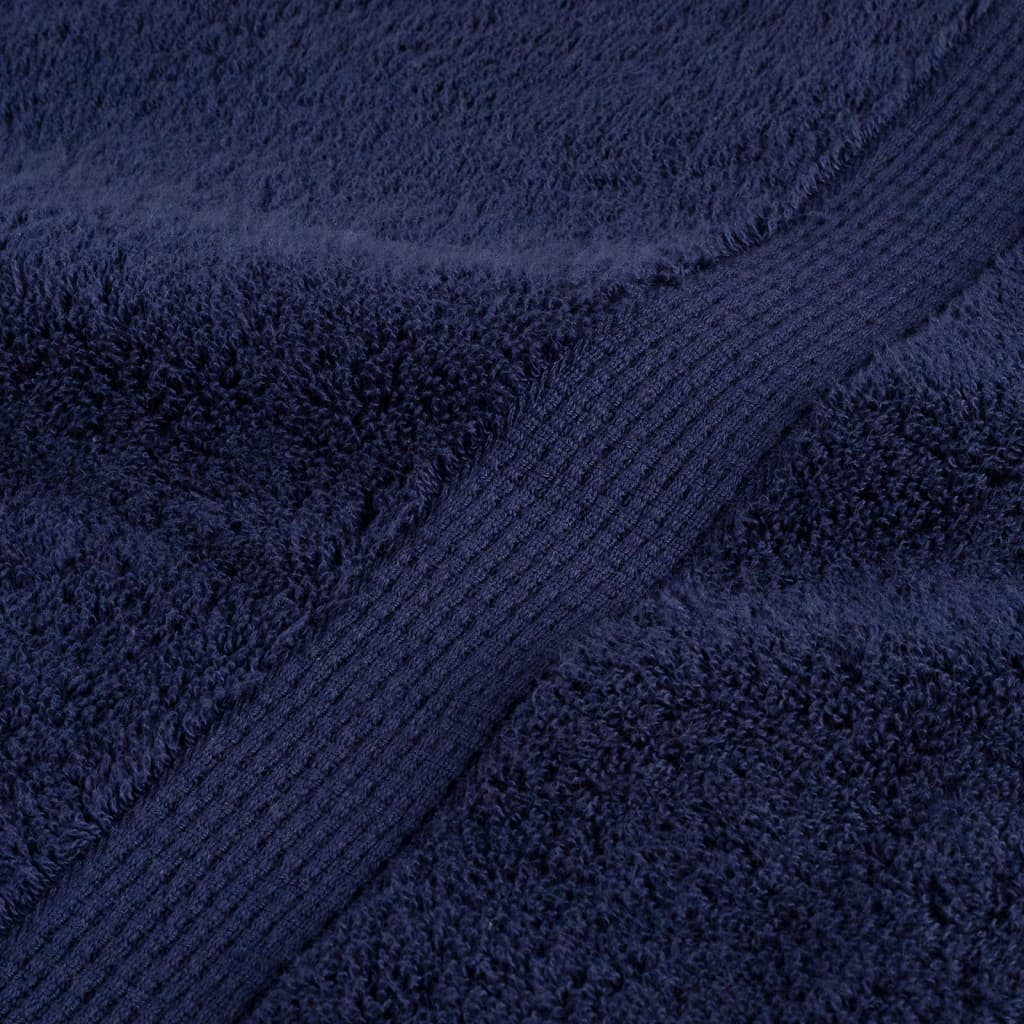 vidaXL Asciugamani Premium SOLUND 10 pz Blu 30x30 cm 600 g/m² - Image 49 of 50
