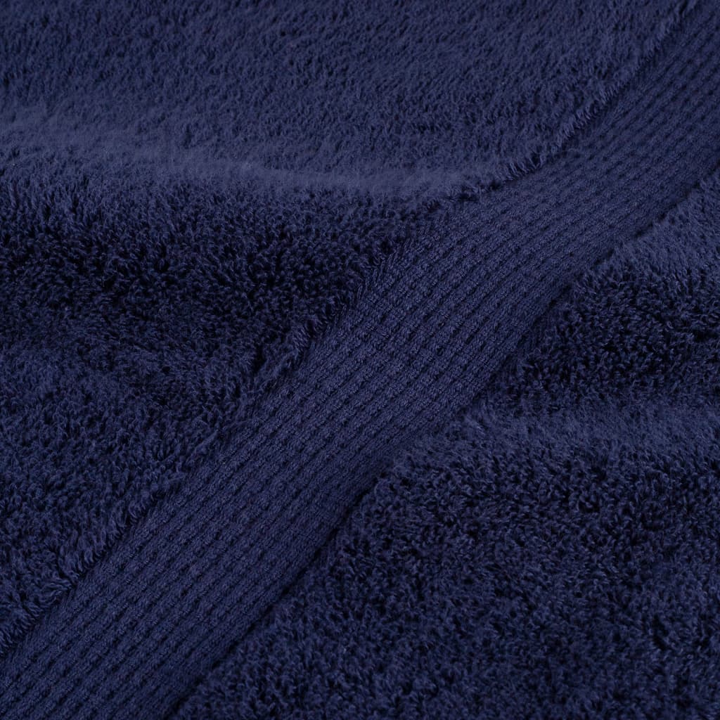 vidaXL Asciugamani per ospiti Premium SOLUND 10 pz Blu navy 30x50 cm 600 g/m² - Image 5 of 5