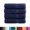 vidaXL Asciugamani da doccia premium SOLUND 4 pezzi blu navy 70x140 cm 600 g/m² - Image 1 of 5