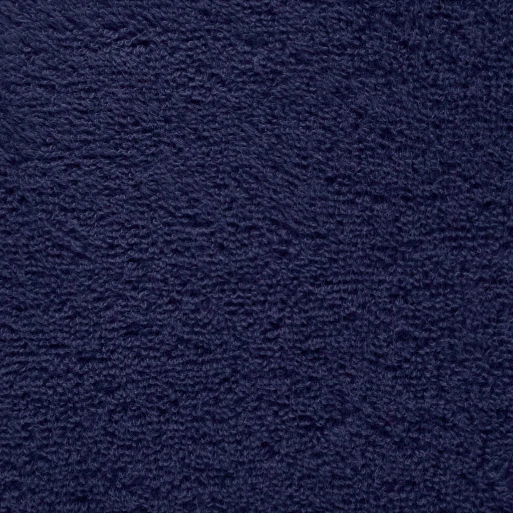 vidaXL Asciugamani da bagno Premium SOLUND 10 pz Blu navy 100x150 cm 600 g/m² - Image 3 of 5