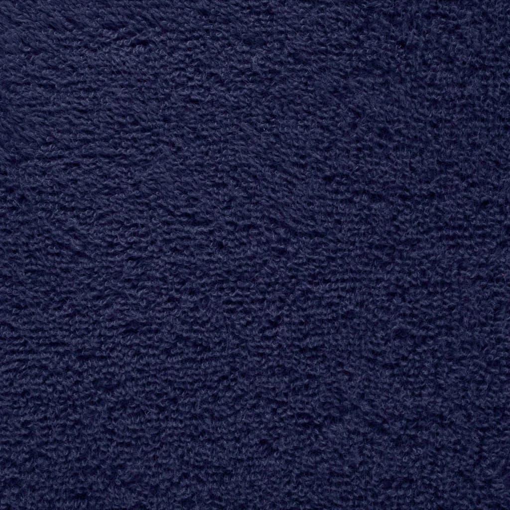 vidaXL Asciugamani da sauna premium SOLUND 10 pezzi blu navy 80x200 cm 600 g/m² - Image 3 of 5