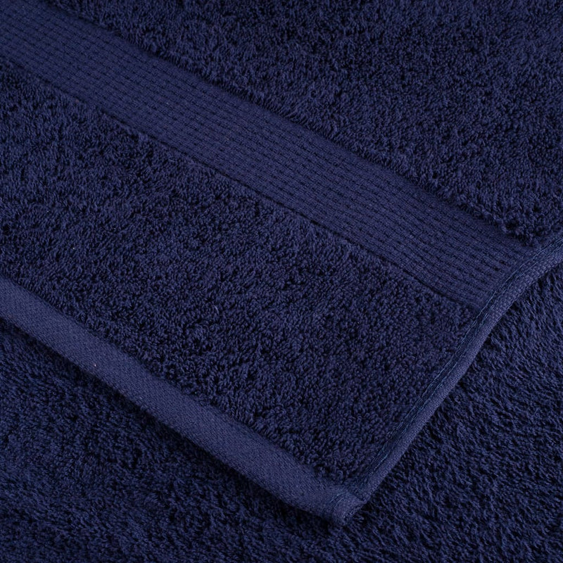 vidaXL Asciugamani da sauna premium SOLUND 10 pezzi blu navy 80x200 cm 600 g/m² - Image 4 of 5