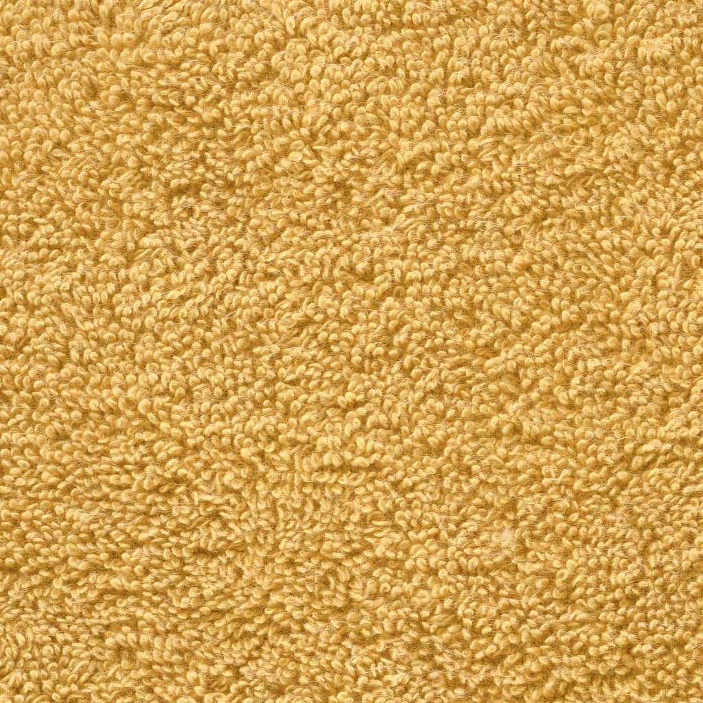 vidaXL Asciugamani Premium SOLUND 10 pz Oro 30x30 cm 600 g/m² - Image 5 of 5