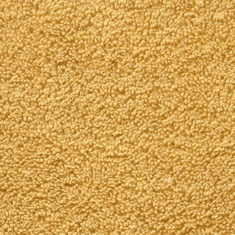 vidaXL Asciugamani Premium SOLUND 10 pz Oro 30x30 cm 600 g/m² - Image 5 of 5
