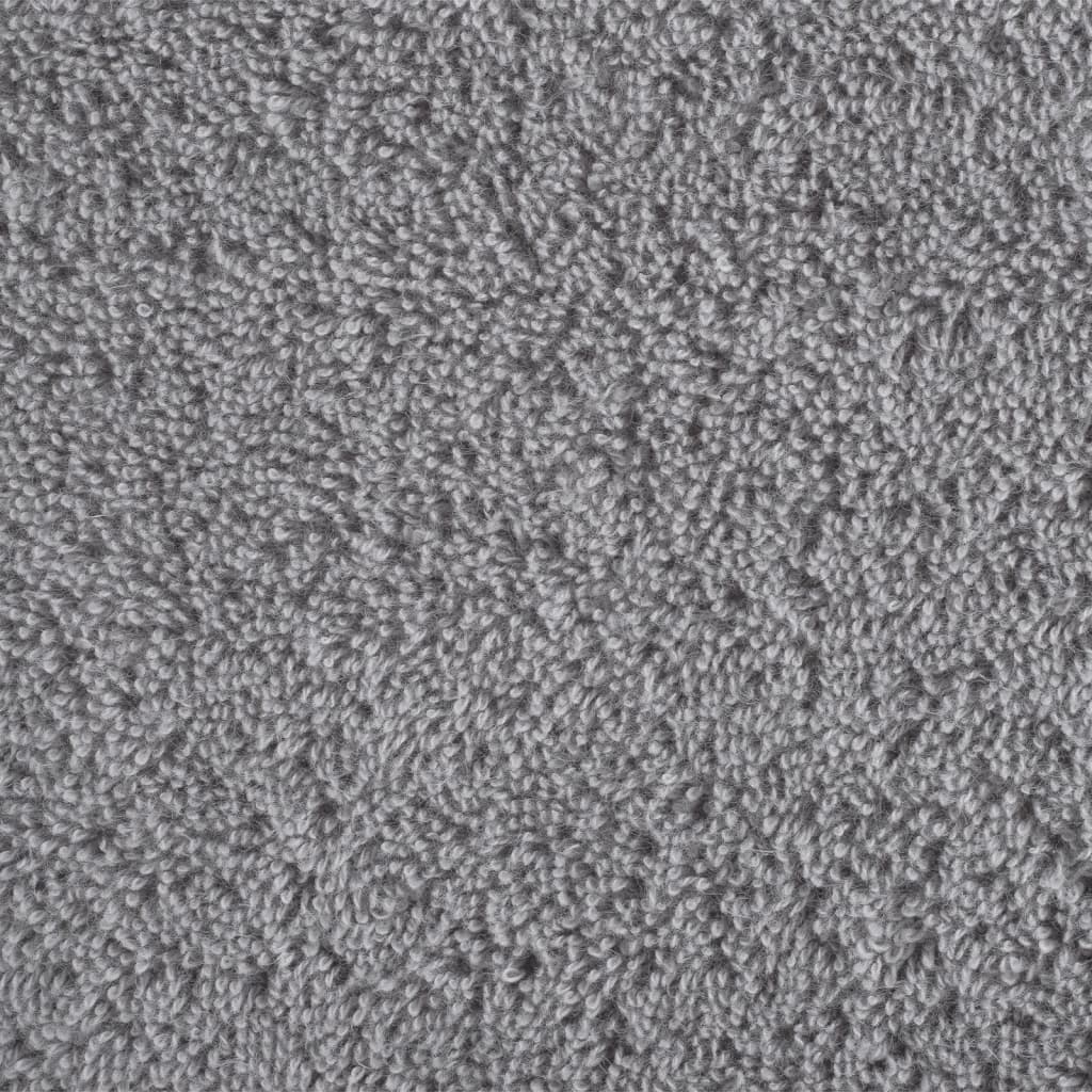 vidaXL Asciugamani per ospiti Premium SOLUND 4 pz Grigio 30x50 cm 600 g/m² - Image 3 of 5