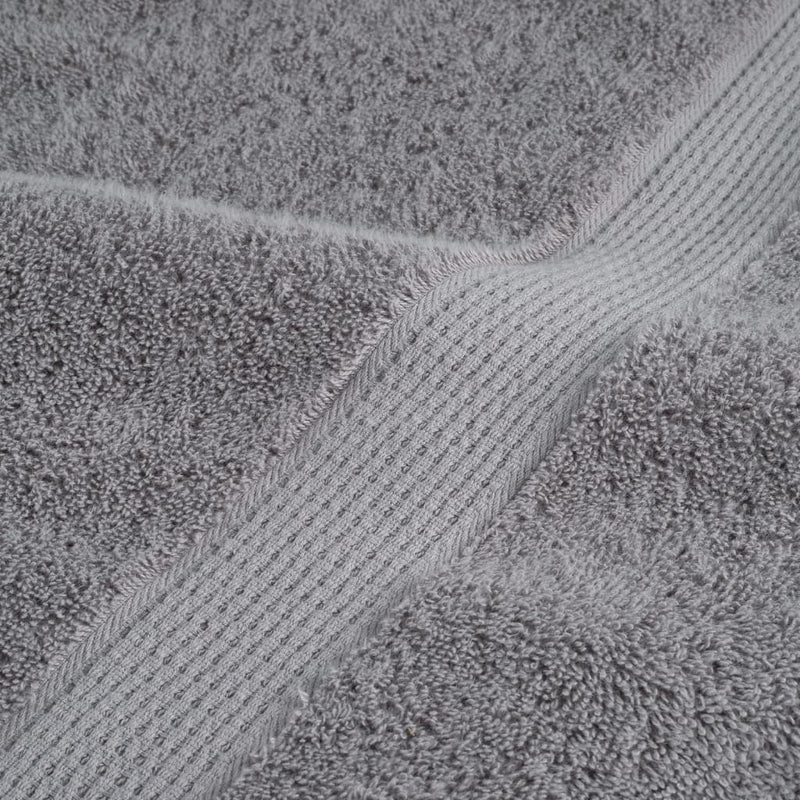 vidaXL Asciugamani da doccia premium SOLUND 4 pezzi Grigio 70x140 cm 600 g/m² - Image 5 of 5